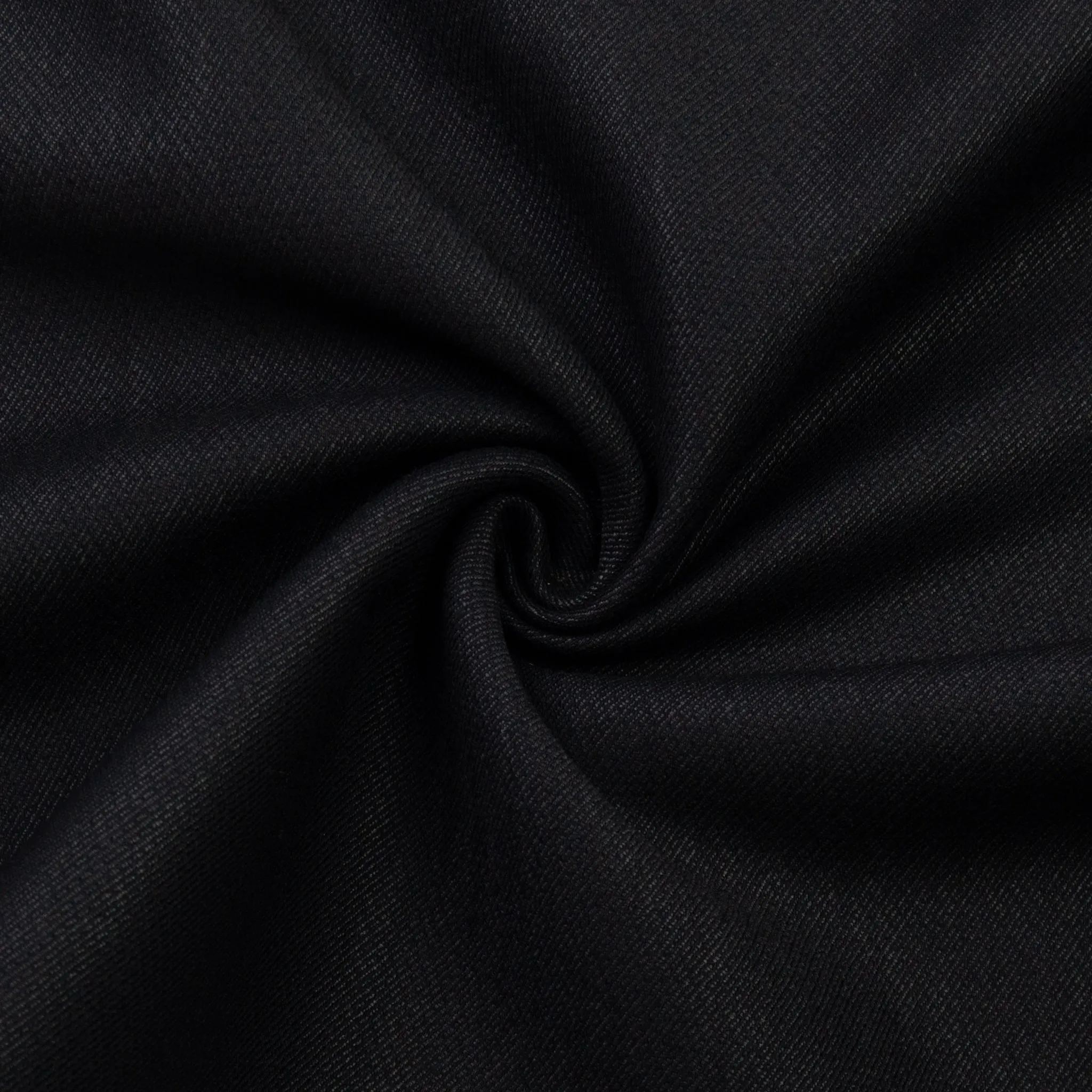 Gamada Black Twill Wool