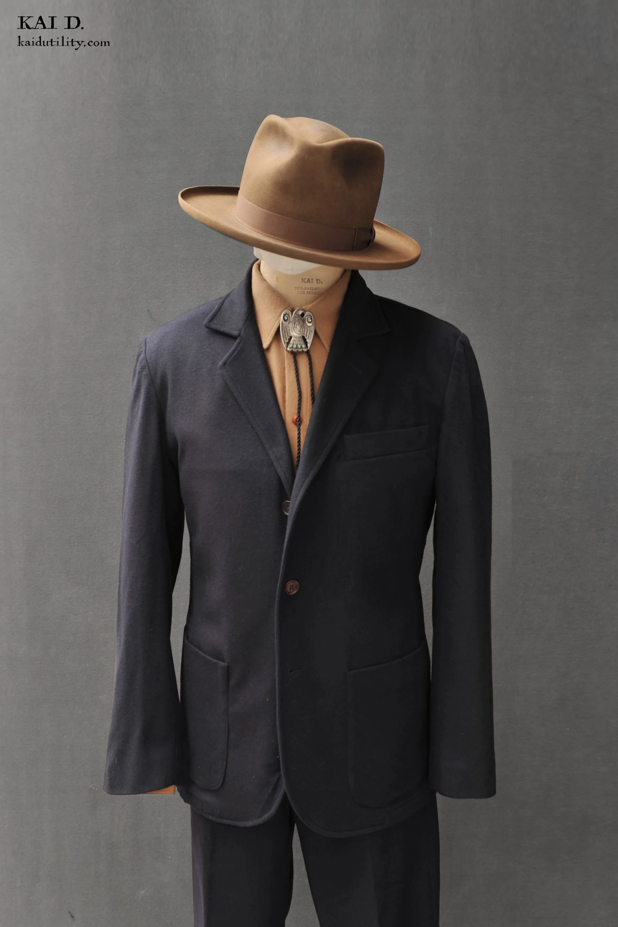 Shoemaker's Jacket - Navy Wool Cashmere - M, XL